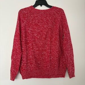 Wet Seal Marled Red Crew Neck Sweater